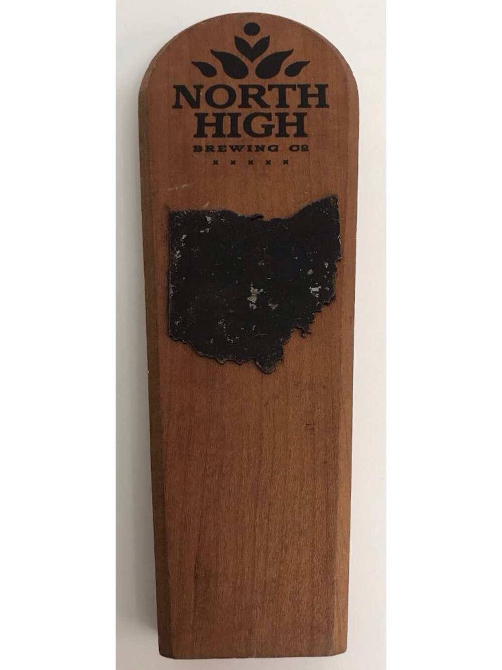 NORTH HIGH BREWING CO Beer Tap Draft Wood Handle OHIO
